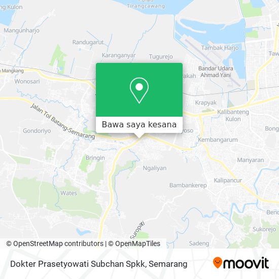 Peta Dokter Prasetyowati Subchan Spkk