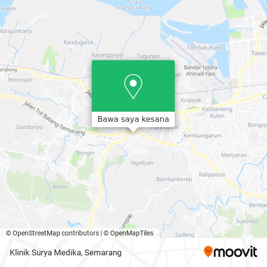 Peta Klinik Surya Medika