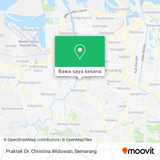 Peta Praktek Dr. Christina Widowati