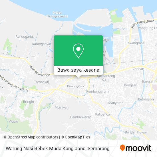 Peta Warung Nasi Bebek Muda Kang Jono
