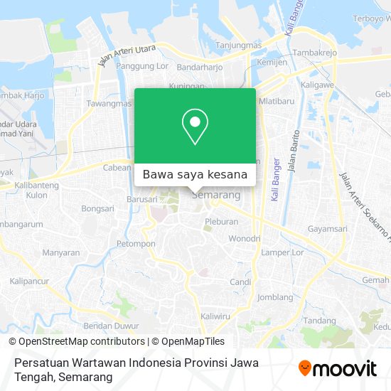 Peta Persatuan Wartawan Indonesia Provinsi Jawa Tengah