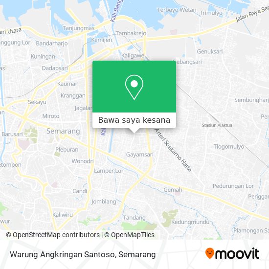 Peta Warung Angkringan Santoso