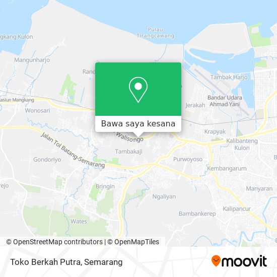 Peta Toko Berkah Putra