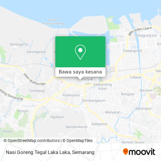 Peta Nasi Goreng Tegal Laka Laka