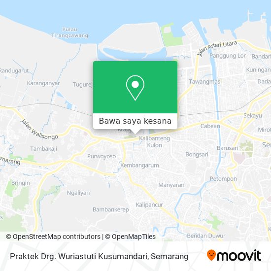 Peta Praktek Drg. Wuriastuti Kusumandari