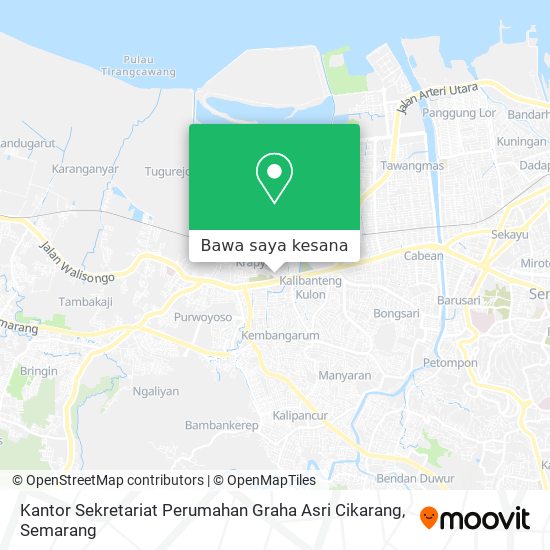 Peta Kantor Sekretariat Perumahan Graha Asri Cikarang