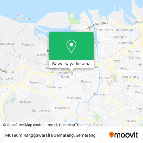 Peta Museum Ranggawarsita Semarang