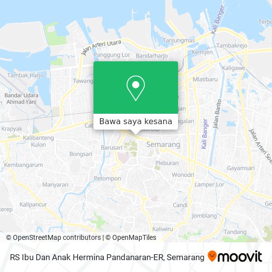 Peta RS Ibu Dan Anak Hermina Pandanaran-ER