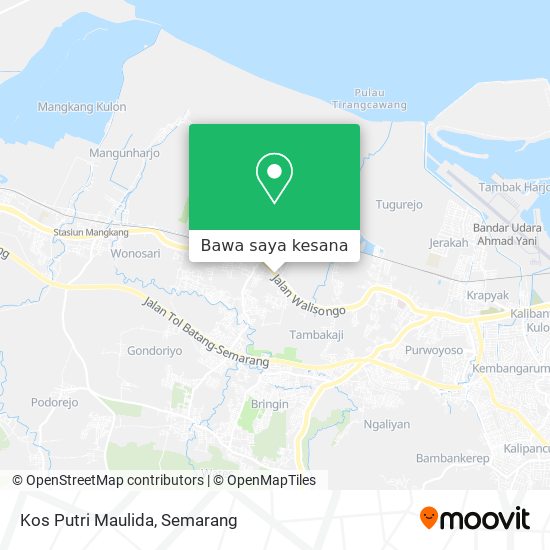 Peta Kos Putri Maulida