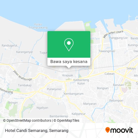 Peta Hotel Candi Semarang
