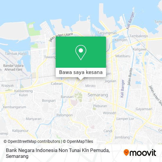 Peta Bank Negara Indonesia Non Tunai Kln Pemuda