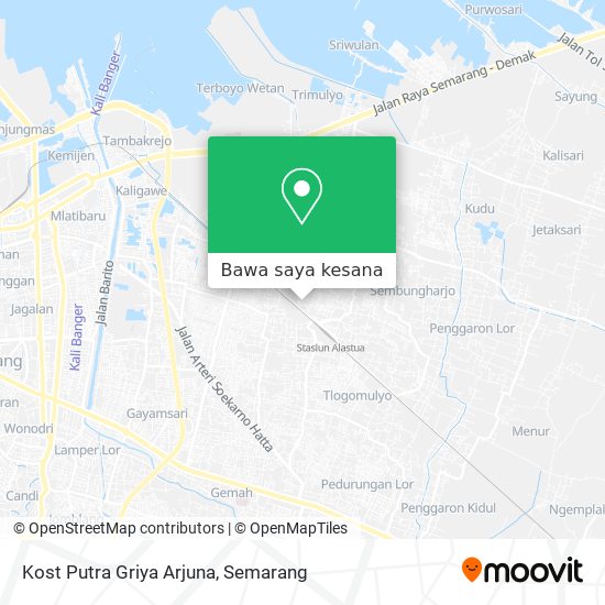 Peta Kost Putra Griya Arjuna