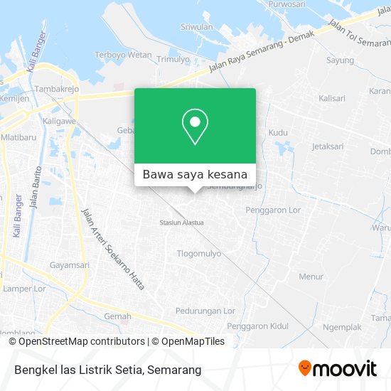 Peta Bengkel las Listrik Setia