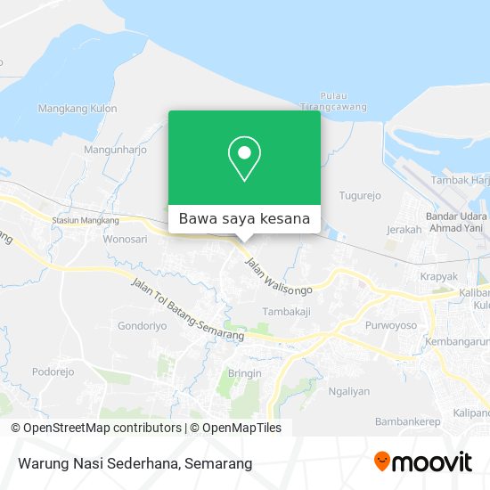 Peta Warung Nasi Sederhana