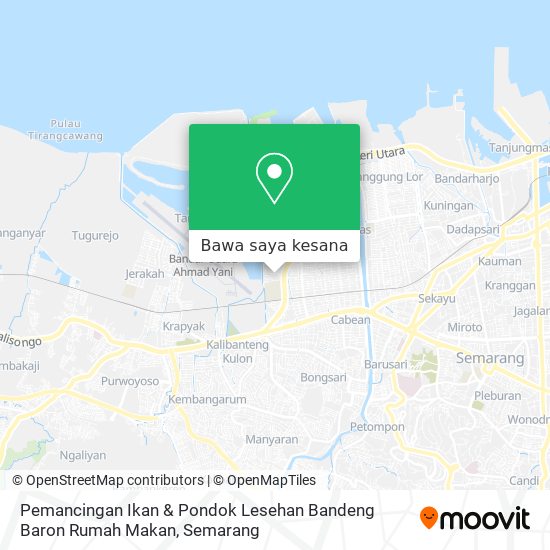 Peta Pemancingan Ikan & Pondok Lesehan Bandeng Baron Rumah Makan