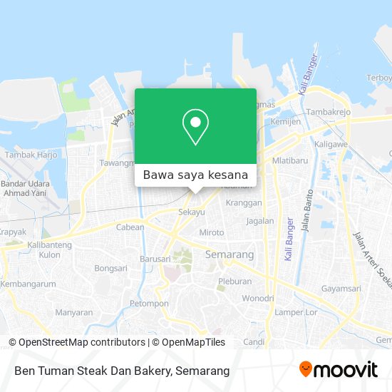 Peta Ben Tuman Steak Dan Bakery