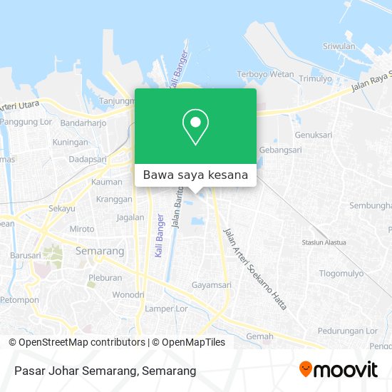 Peta Pasar Johar Semarang