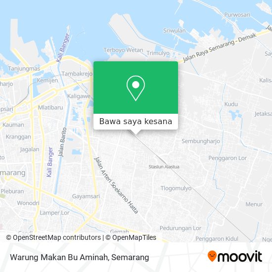 Peta Warung Makan Bu Aminah