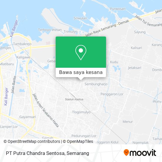 Peta PT Putra Chandra Sentosa