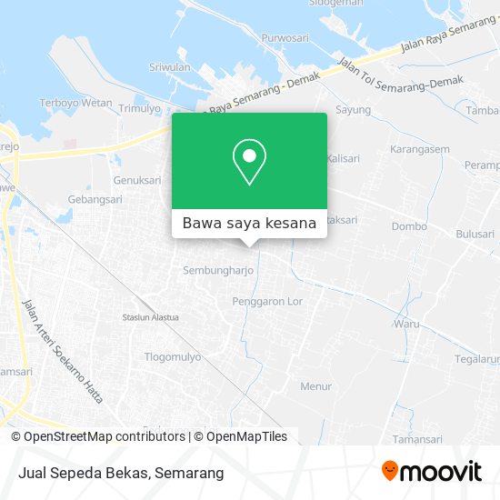 Peta Jual Sepeda Bekas