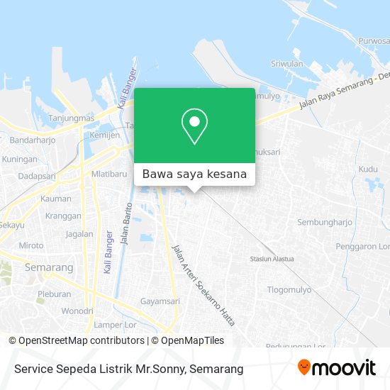 Peta Service Sepeda Listrik Mr.Sonny