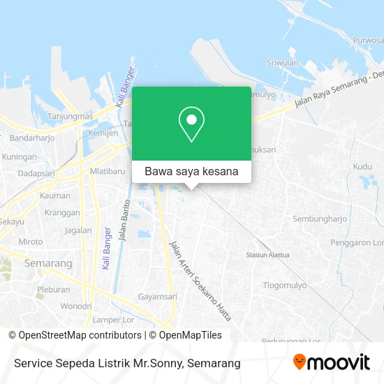 Peta Service Sepeda Listrik Mr.Sonny