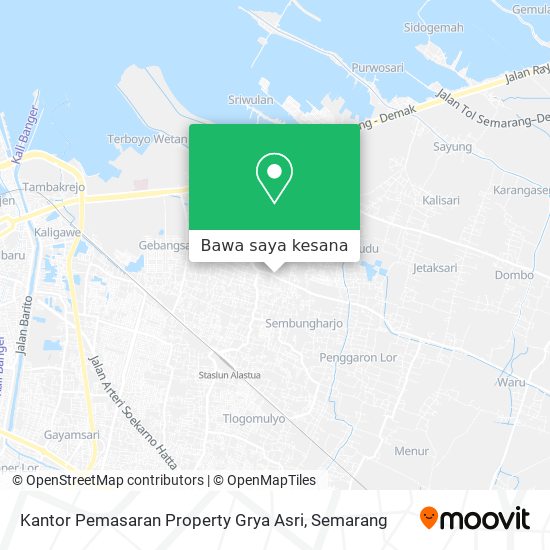 Peta Kantor Pemasaran Property Grya Asri