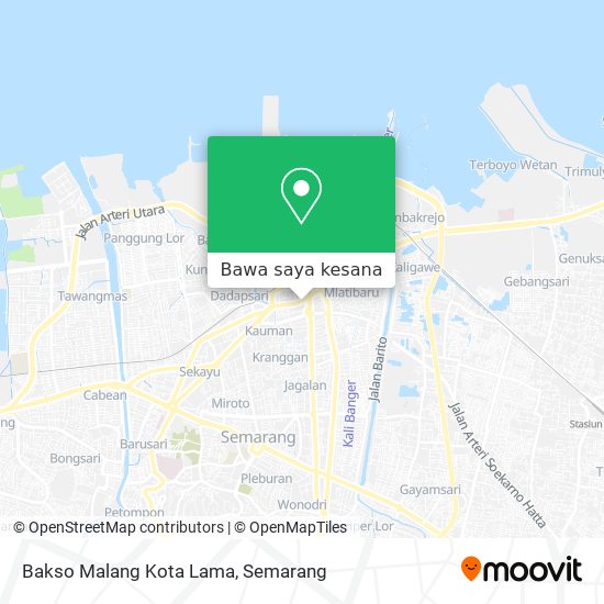 Peta Bakso Malang Kota Lama