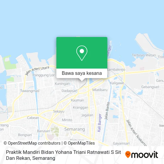 Peta Praktik Mandiri Bidan Yohana Triani Ratnawati S Sit Dan Rekan