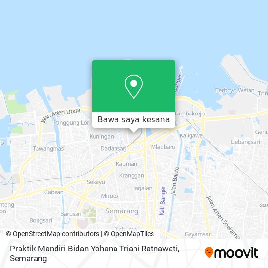 Peta Praktik Mandiri Bidan Yohana Triani Ratnawati