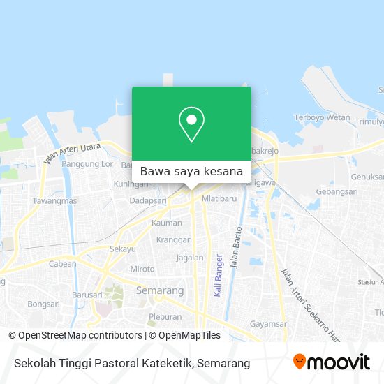 Peta Sekolah Tinggi Pastoral Kateketik