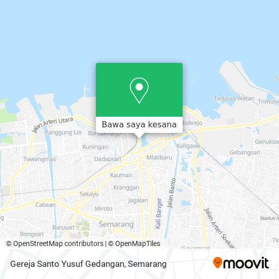 Peta Gereja Santo Yusuf Gedangan