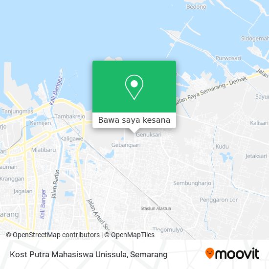 Peta Kost Putra Mahasiswa Unissula