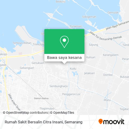 Peta Rumah Sakit Bersalin Citra Insani