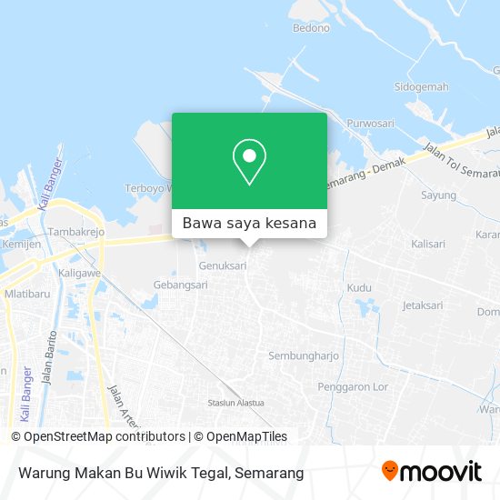 Peta Warung Makan Bu Wiwik Tegal