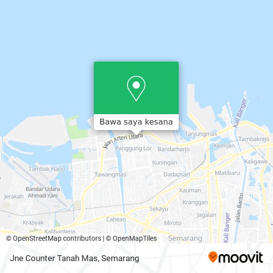 Peta Jne Counter Tanah Mas