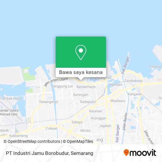 Peta PT Industri Jamu Borobudur