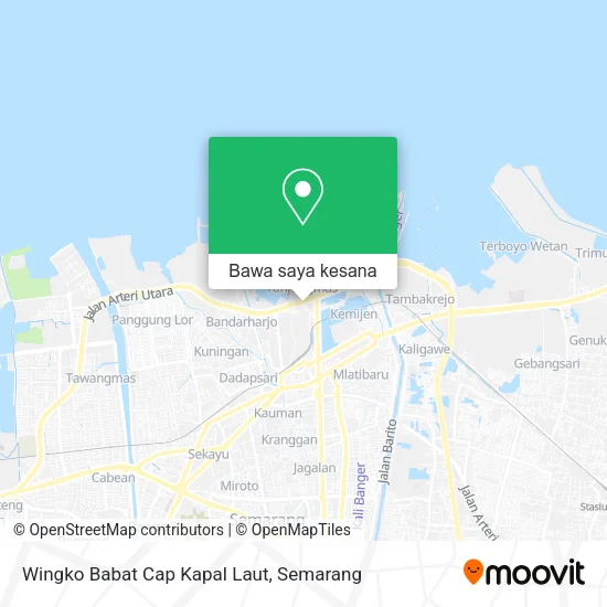 Peta Wingko Babat Cap Kapal Laut