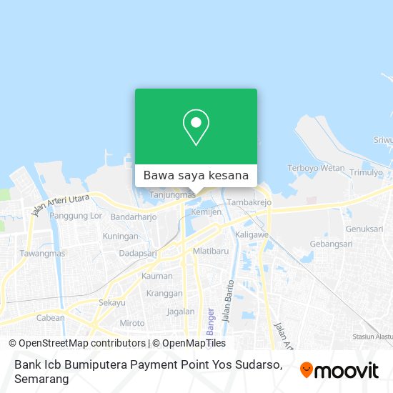 Peta Bank Icb Bumiputera Payment Point Yos Sudarso