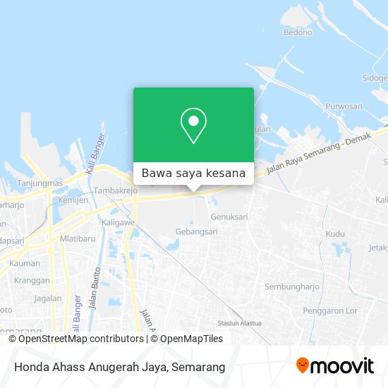 Peta Honda Ahass Anugerah Jaya