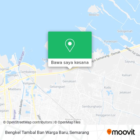 Peta Bengkel Tambal Ban Warga Baru