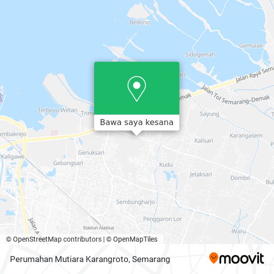 Peta Perumahan Mutiara Karangroto