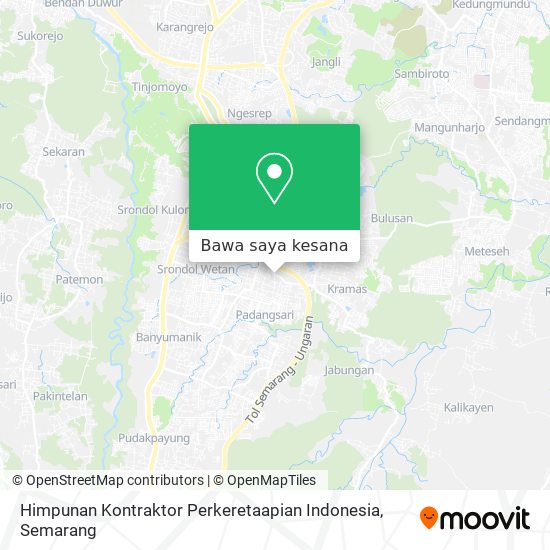 Peta Himpunan Kontraktor Perkeretaapian Indonesia