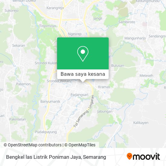 Peta Bengkel las Listrik Poniman Jaya