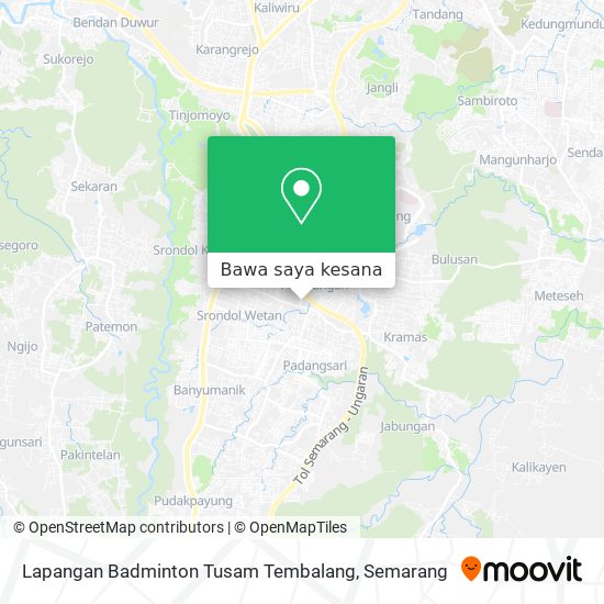 Peta Lapangan Badminton Tusam Tembalang