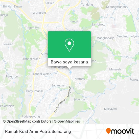 Peta Rumah Kost Amir Putra