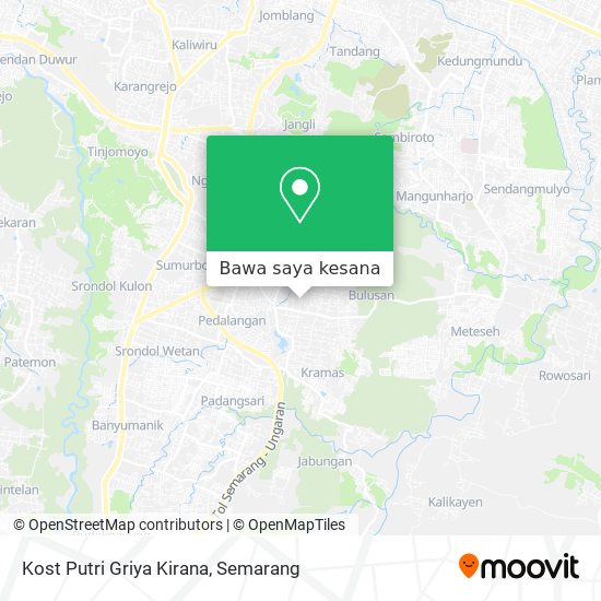 Peta Kost Putri Griya Kirana