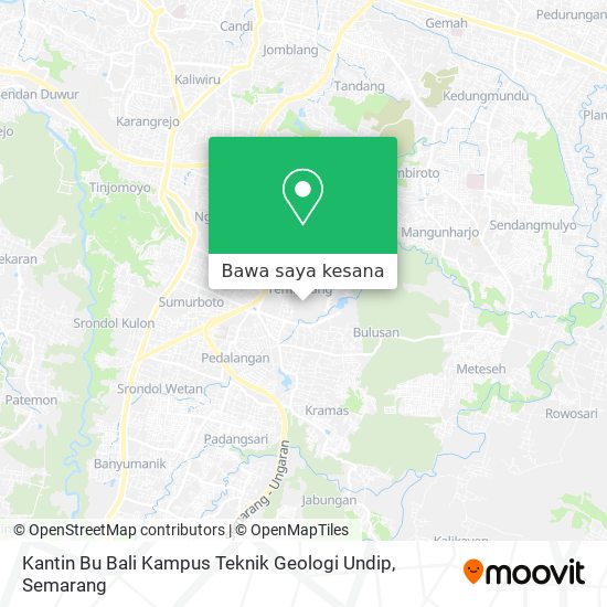 Peta Kantin Bu Bali Kampus Teknik Geologi Undip