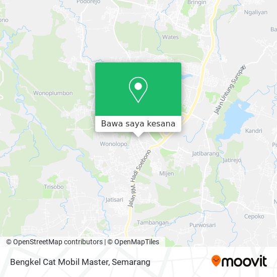 Peta Bengkel Cat Mobil Master