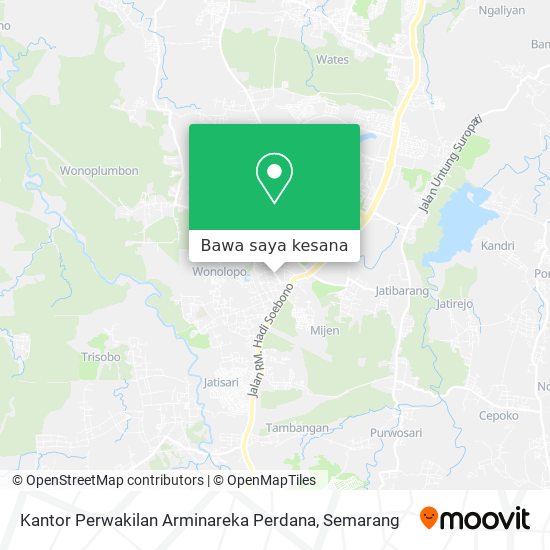 Peta Kantor Perwakilan Arminareka Perdana